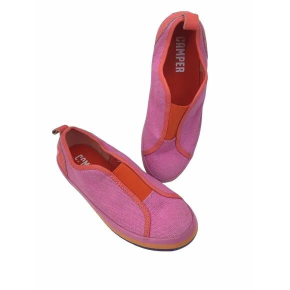 Camper Kids Unisex Girl Slip on shoes Size 33-US 2.5 Pink