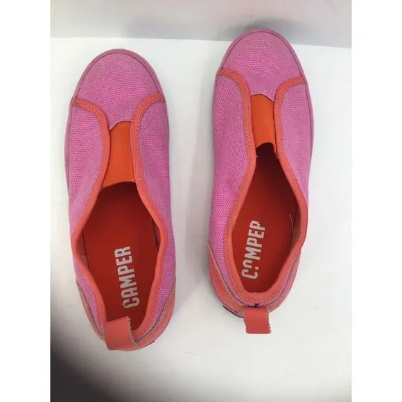 Camper Kids Unisex Girl Slip on shoes Size 33-US 2.5 Pink