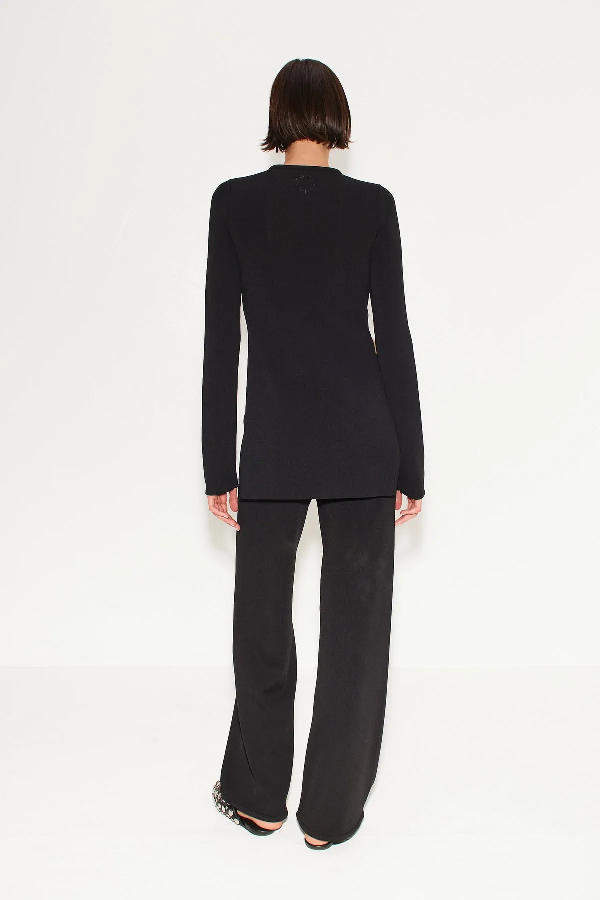 Canoga Long Sleeve Knit Top | Black