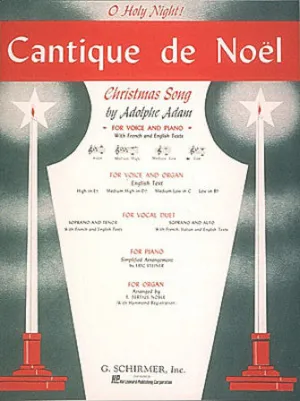 Cantique de NoA«l (O Holy Night) (Low (B Flat) and Piano)