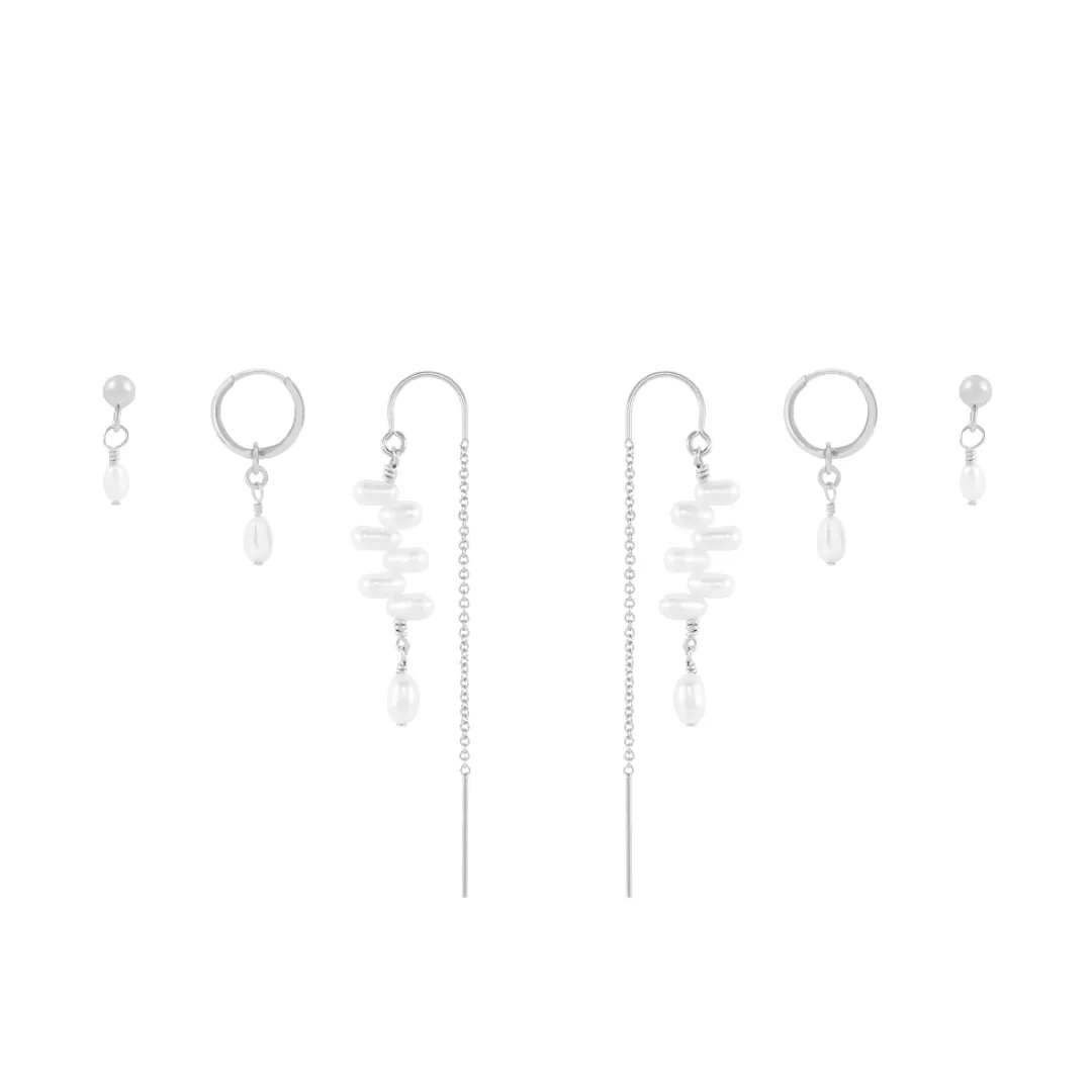Capri Earring Bundle  - Silver