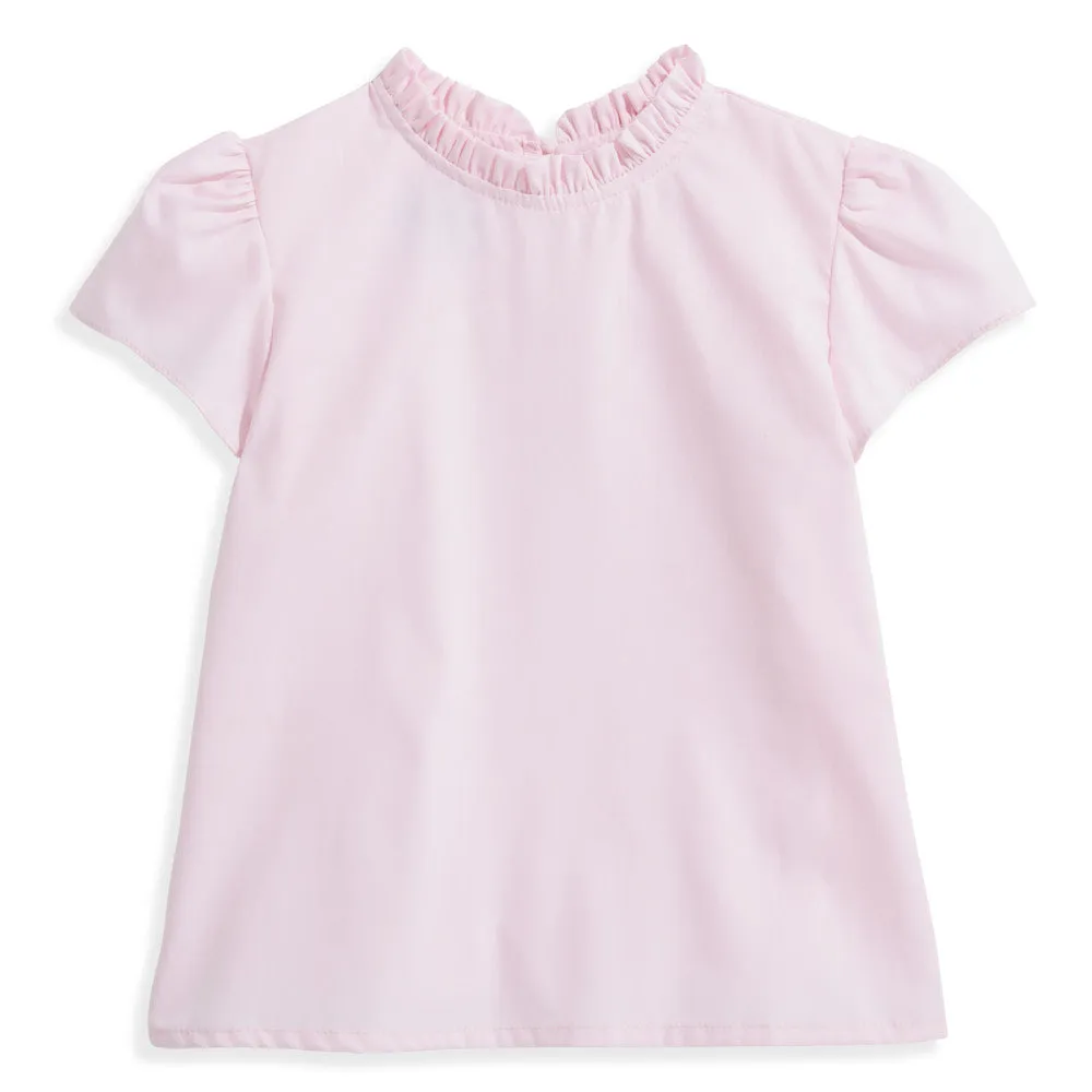 Caroline Blouse -- Pink Poplin