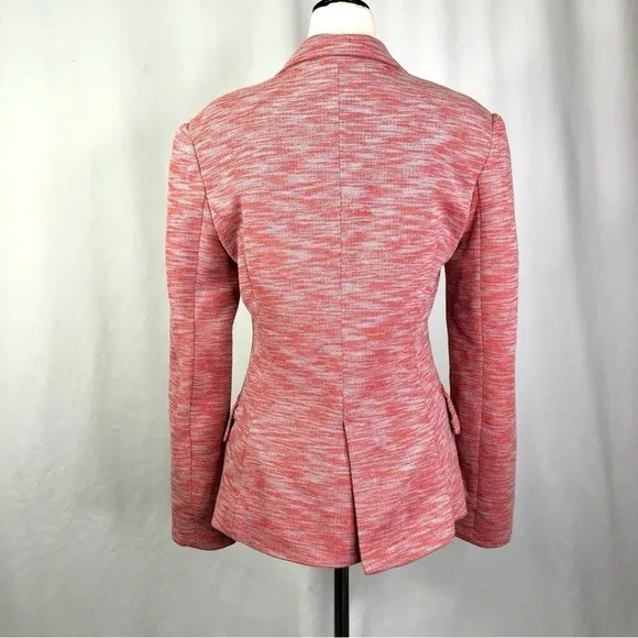 Cartonnier Anthropologie knit blazer pink space dye M