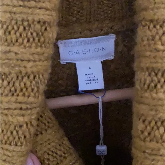 Caslon Chunky Cable Knit Turtleneck Sweater