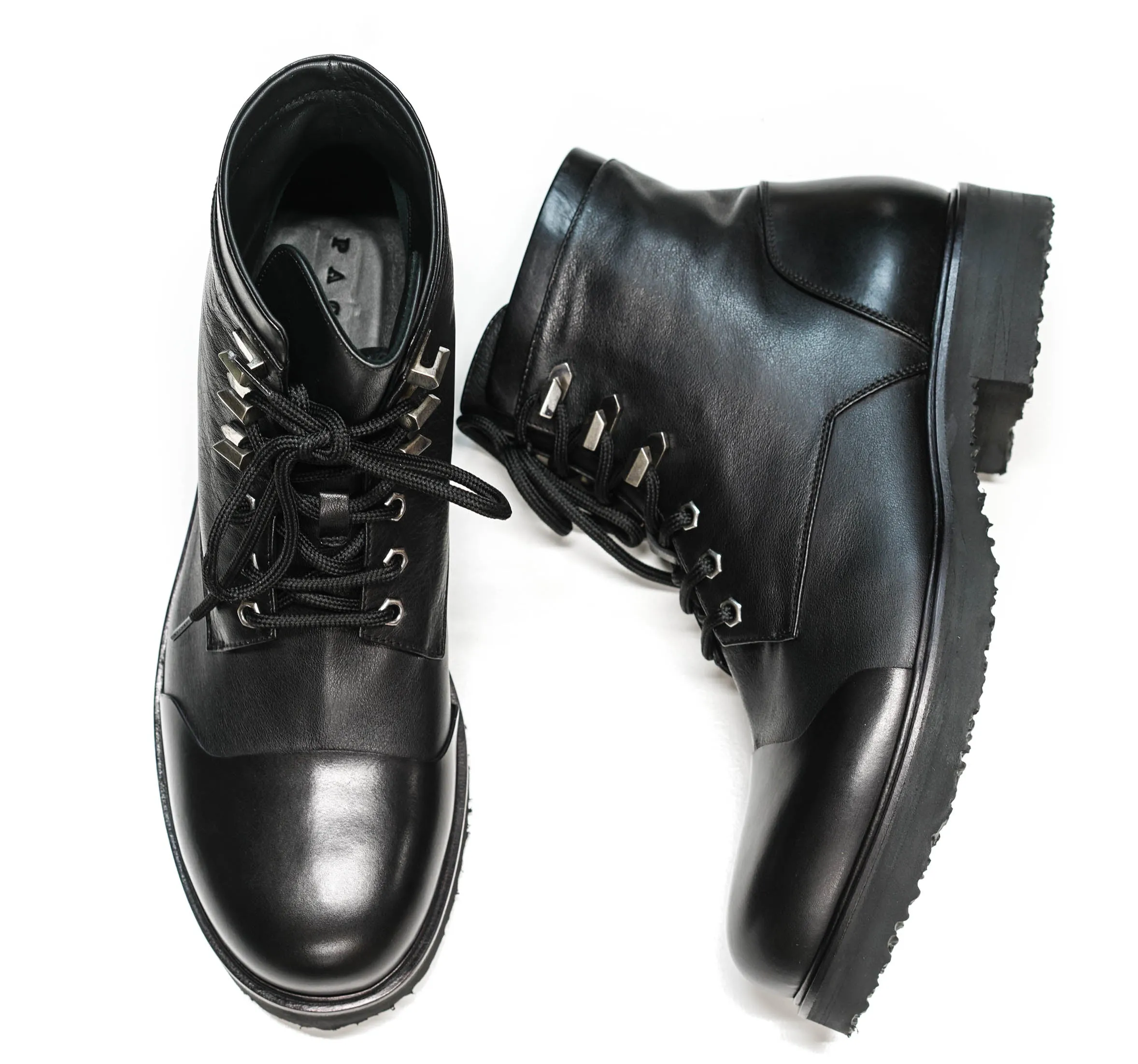 Cesare Paciotti Men’s Black Lace Up Boot Z58101 40% off