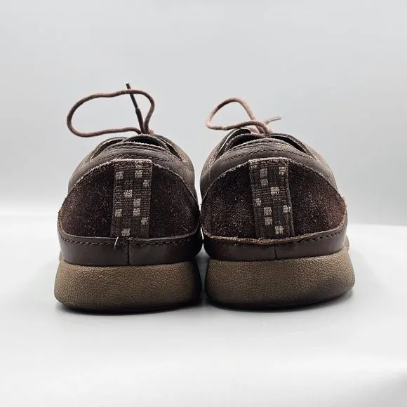 Chaco Mens Size 13 US EUC Montrose Java Brown Leather Lace Up Casual Low Oxfords