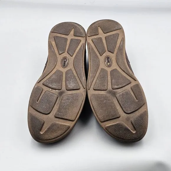 Chaco Mens Size 13 US EUC Montrose Java Brown Leather Lace Up Casual Low Oxfords