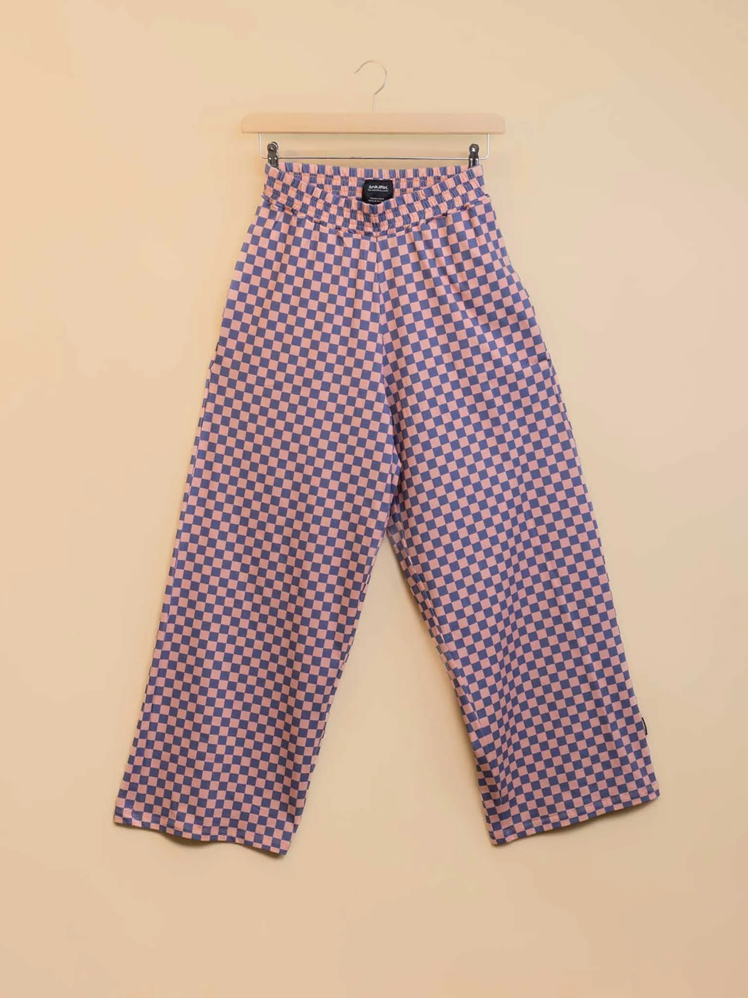 Check Topje en Wijde broek set Dames