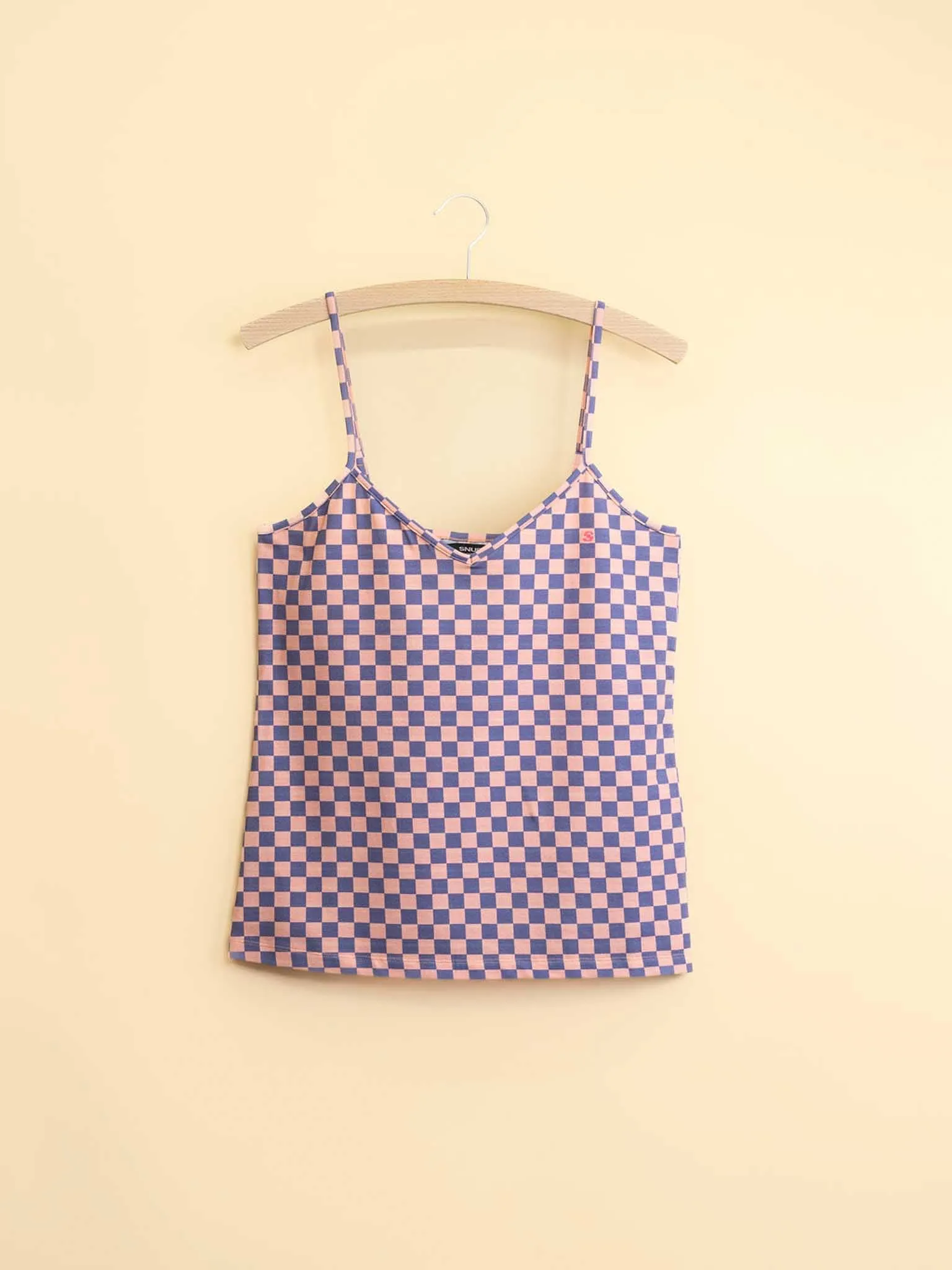 Check Topje en Wijde broek set Dames