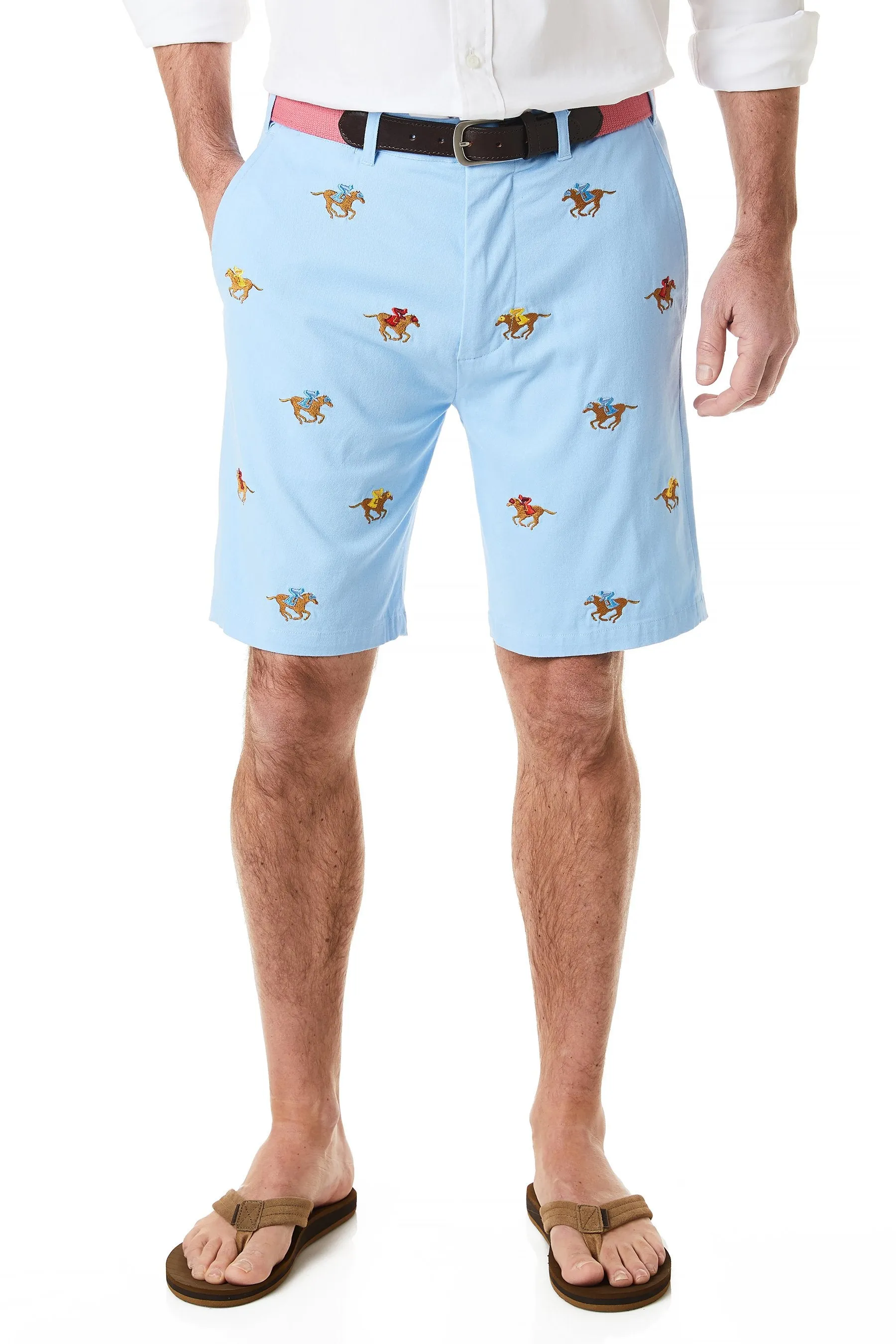 Cisco Short Stretch Twill Liberty with Racing Horses