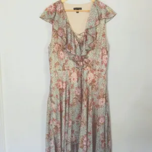 City Triangles Hi low Floral  Maxi dress sz 15