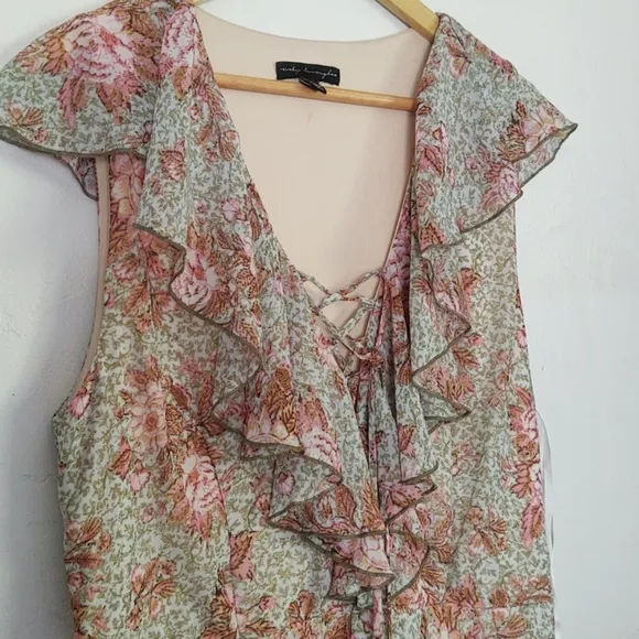 City Triangles Hi low Floral  Maxi dress sz 15
