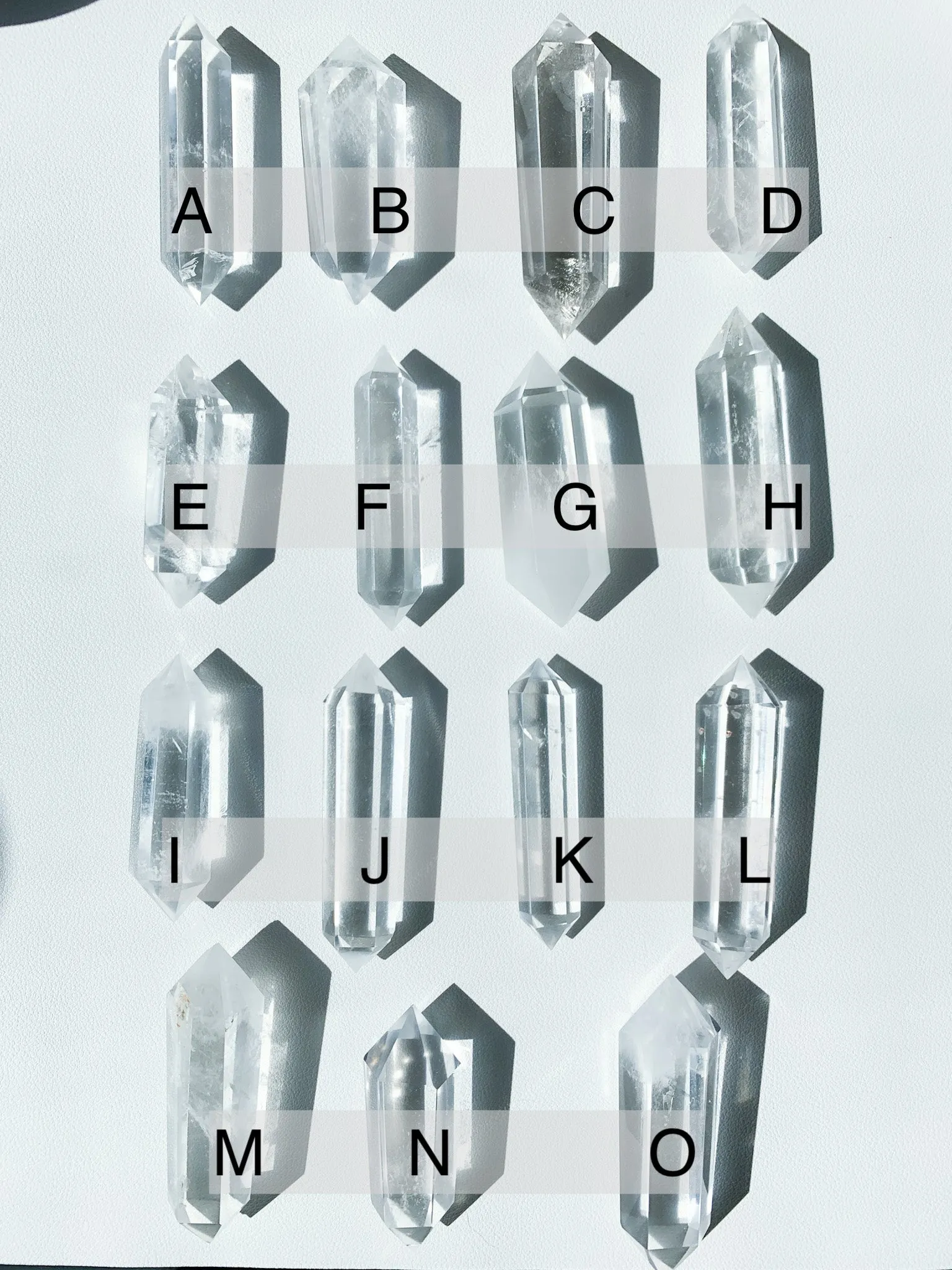 Clear Quartz Double Terminated Points (6 Sided)
