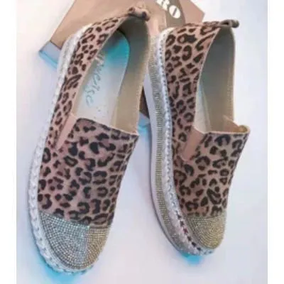Coco Suede Leather Slip-Ons