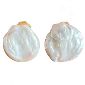 Coin Pearl Earrings