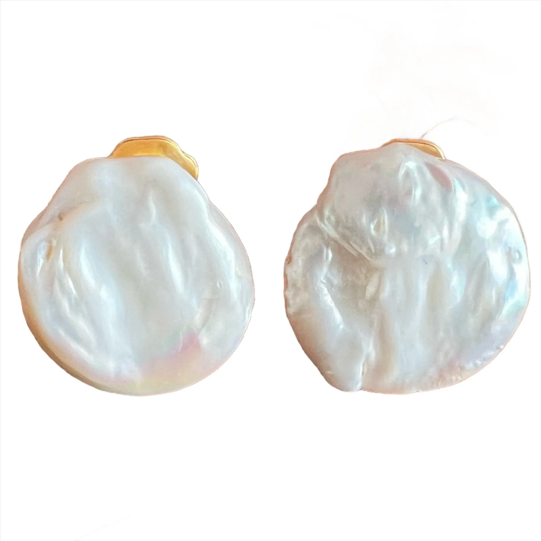 Coin Pearl Earrings