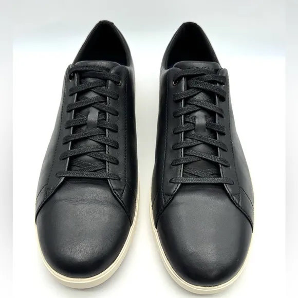 Cole Haan Grand OS Black Leather Sneakers Size 12M