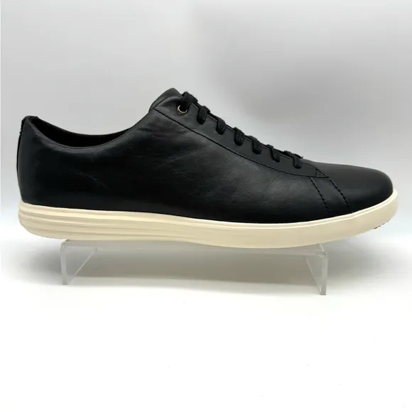 Cole Haan Grand OS Black Leather Sneakers Size 12M
