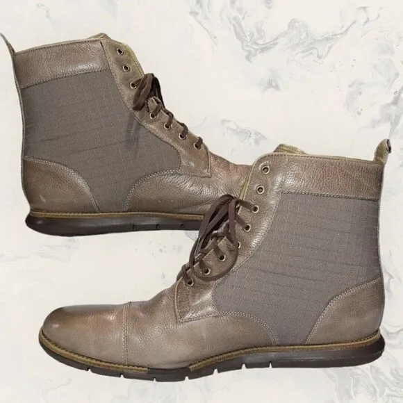 Cole Haan Grand OS Casual Leather Boots Grandsprint Mens Size 12M C13629