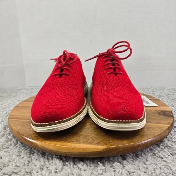 Cole Haan Grand Os Original Red Stitchlite Wingtip Casual Oxford Sneaker Mens 10