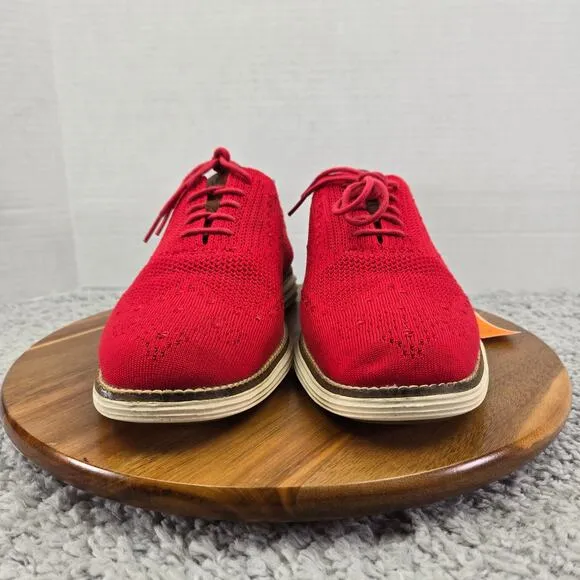 Cole Haan Grand Os Original Red Stitchlite Wingtip Casual Oxford Sneaker Mens 10