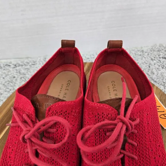 Cole Haan Grand Os Original Red Stitchlite Wingtip Casual Oxford Sneaker Mens 10