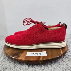 Cole Haan Grand Os Original Red Stitchlite Wingtip Casual Oxford Sneaker Mens 10