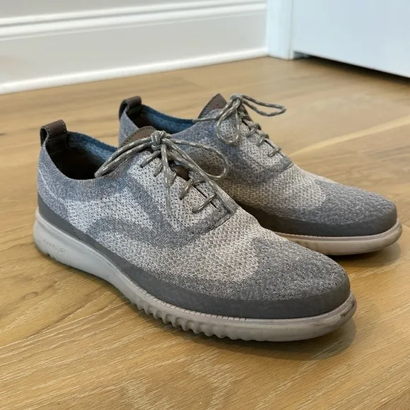 Cole Haan Men’s 2.Zerogrand Stitchlite Wingtip OxfordSneakers Size 10.5 Gray