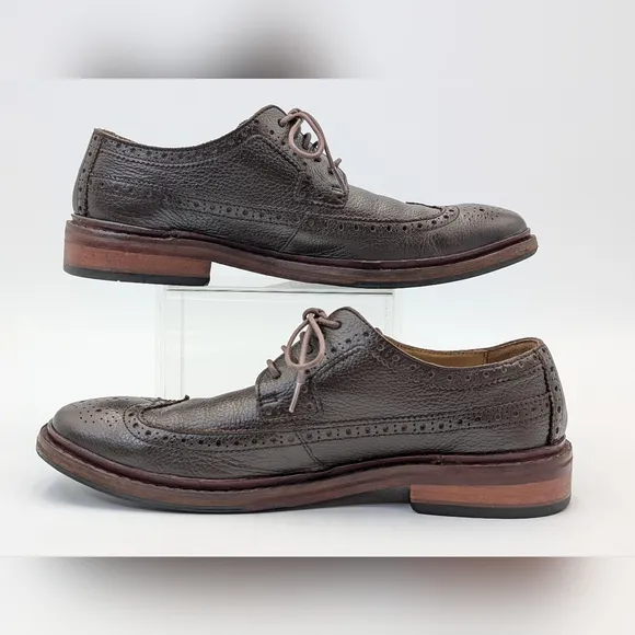 Cole Haan Men’s Genuine Leather Williams Wingtip Oxfords Dark Brown Size 7 M