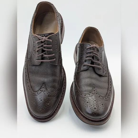 Cole Haan Men’s Genuine Leather Williams Wingtip Oxfords Dark Brown Size 7 M
