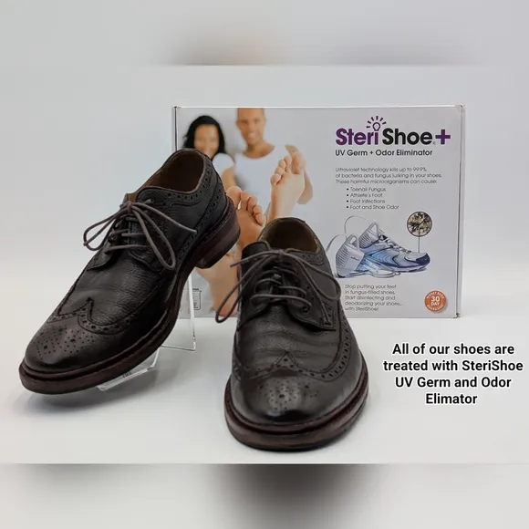 Cole Haan Men’s Genuine Leather Williams Wingtip Oxfords Dark Brown Size 7 M