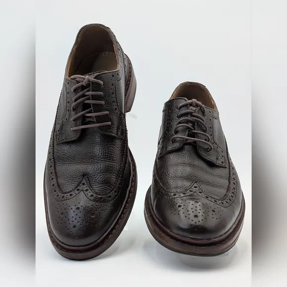 Cole Haan Men’s Genuine Leather Williams Wingtip Oxfords Dark Brown Size 7 M
