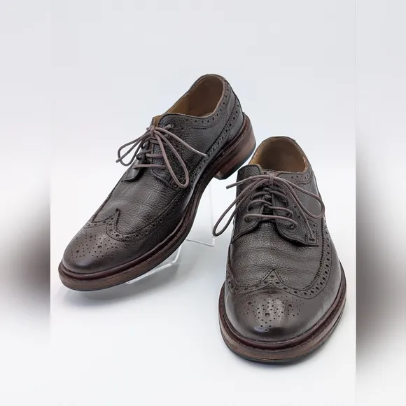 Cole Haan Men’s Genuine Leather Williams Wingtip Oxfords Dark Brown Size 7 M