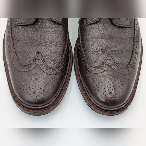 Cole Haan Men’s Genuine Leather Williams Wingtip Oxfords Dark Brown Size 7 M