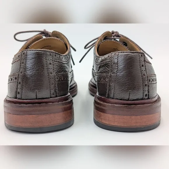 Cole Haan Men’s Genuine Leather Williams Wingtip Oxfords Dark Brown Size 7 M