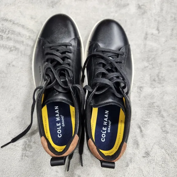 Cole Haan Men's Grand Plus Crosscourt Sneaker mens 8½ wore once. Black. Like new