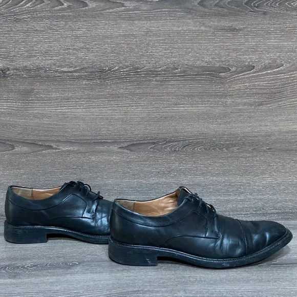 Cole Haan Men’s Oxford Dress Shoes Warren Cap Toe Genuine Leather Black Size 9