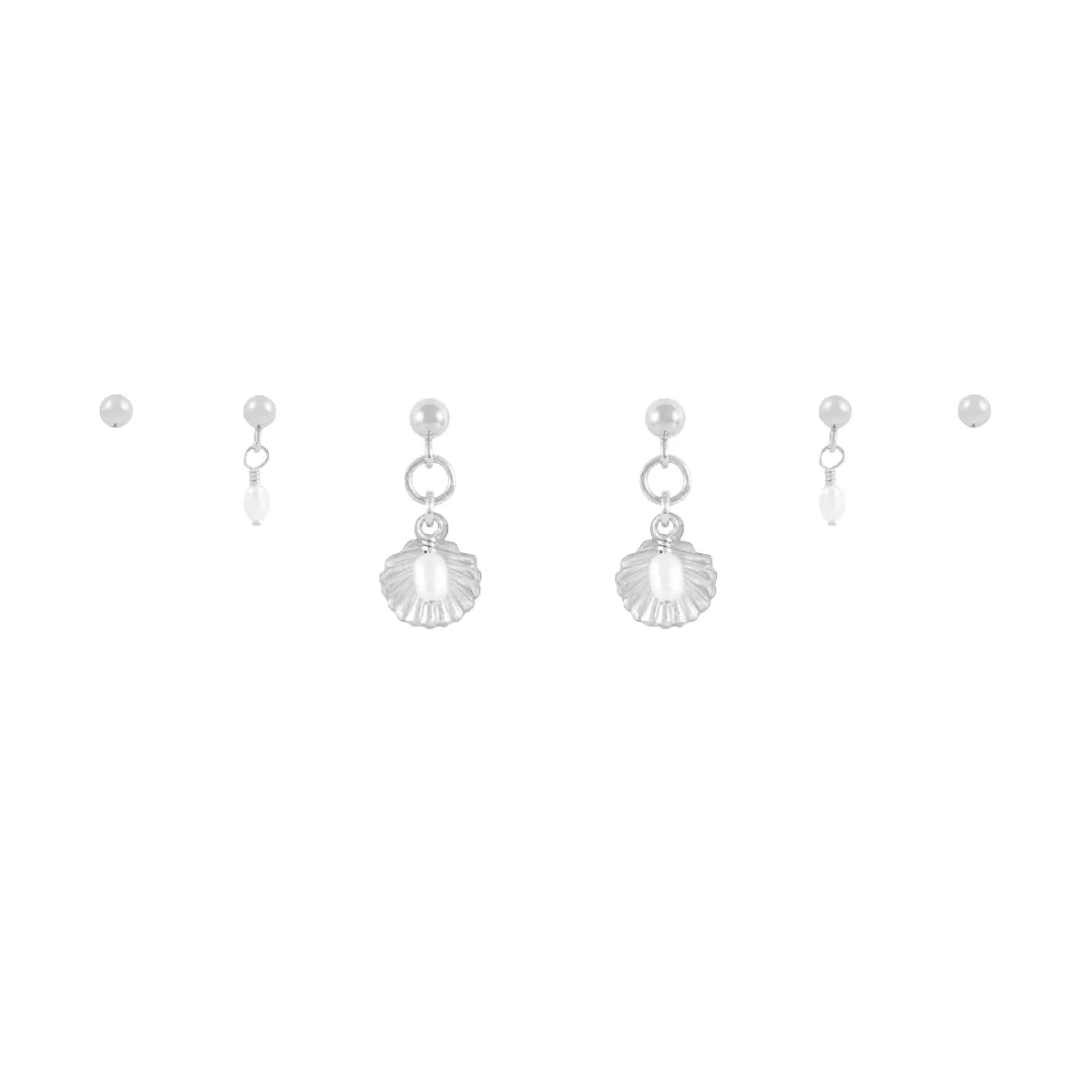 Conchi Earring Bundle  - Silver