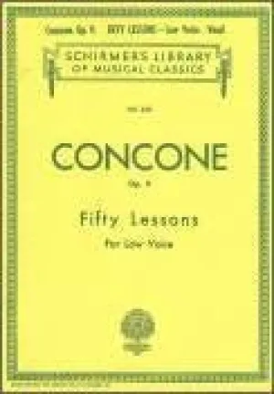 Concone, 50 Lessons, Op. 9 Low Voice