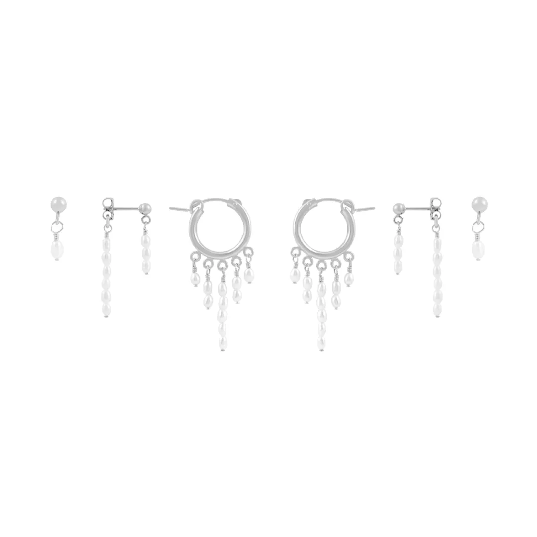 Consie Earring Bundle  - Silver