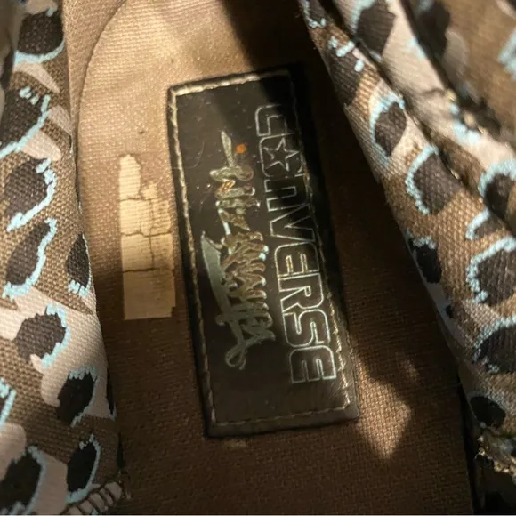 Converse Brown and Black High-Top Sneakers with Canvas Material