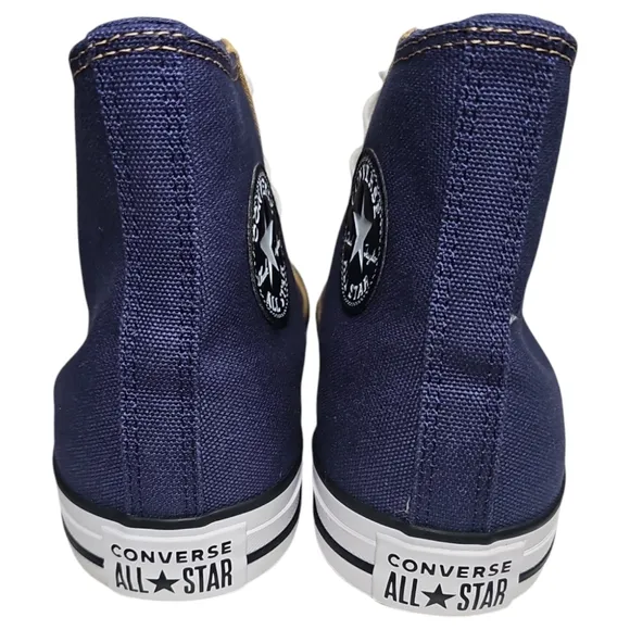 Converse Chuck Taylor Navy and Tan High-Top Sneakers