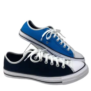 Converse Ctas Low Skate Shoes Men Sneaker Black Blue Canvas Custom 168958C-WBBW