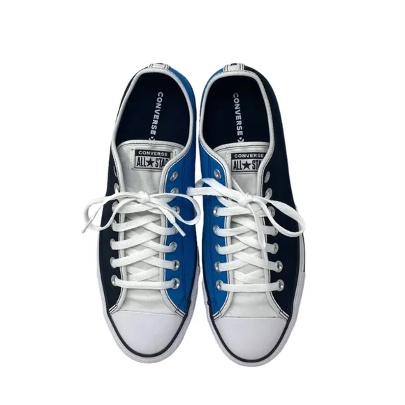 Converse Ctas Low Skate Shoes Men Sneaker Black Blue Canvas Custom 168958C-WBBW