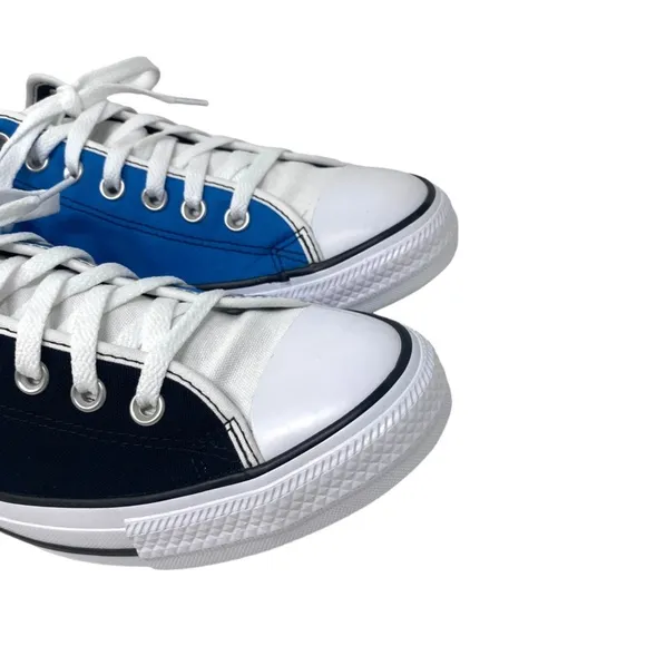 Converse Ctas Low Skate Shoes Men Sneaker Black Blue Canvas Custom 168958C-WBBW