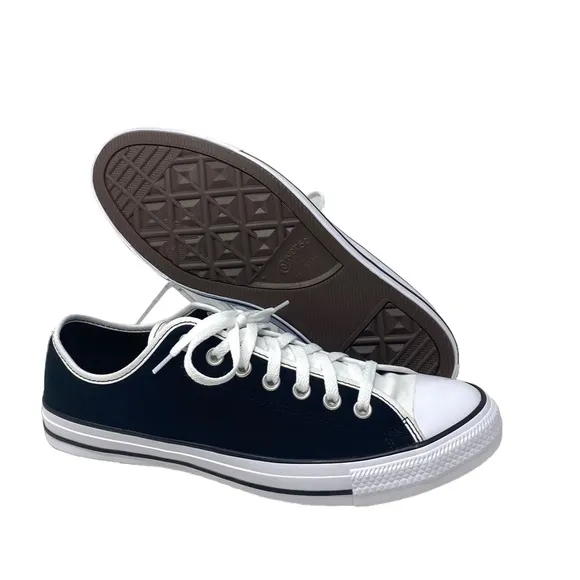 Converse Ctas Low Skate Shoes Men Sneaker Black Blue Canvas Custom 168958C-WBBW