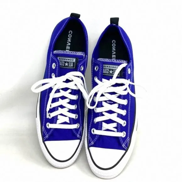 Converse Ctas OX Shoes For Men Blue Orchid Casual Low 172018C Skate Canvas Top