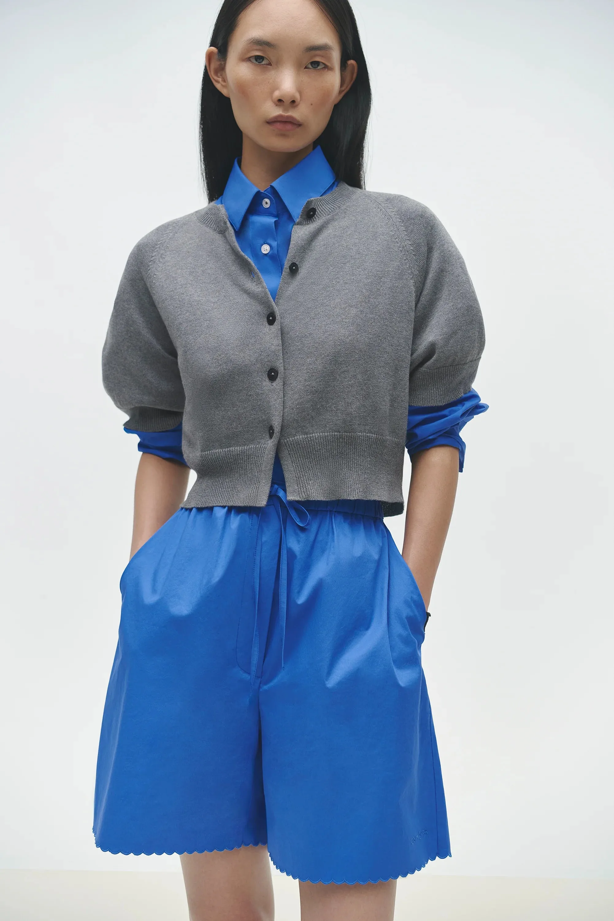 Cordera - Cotton & Cashmere Top (Grey)