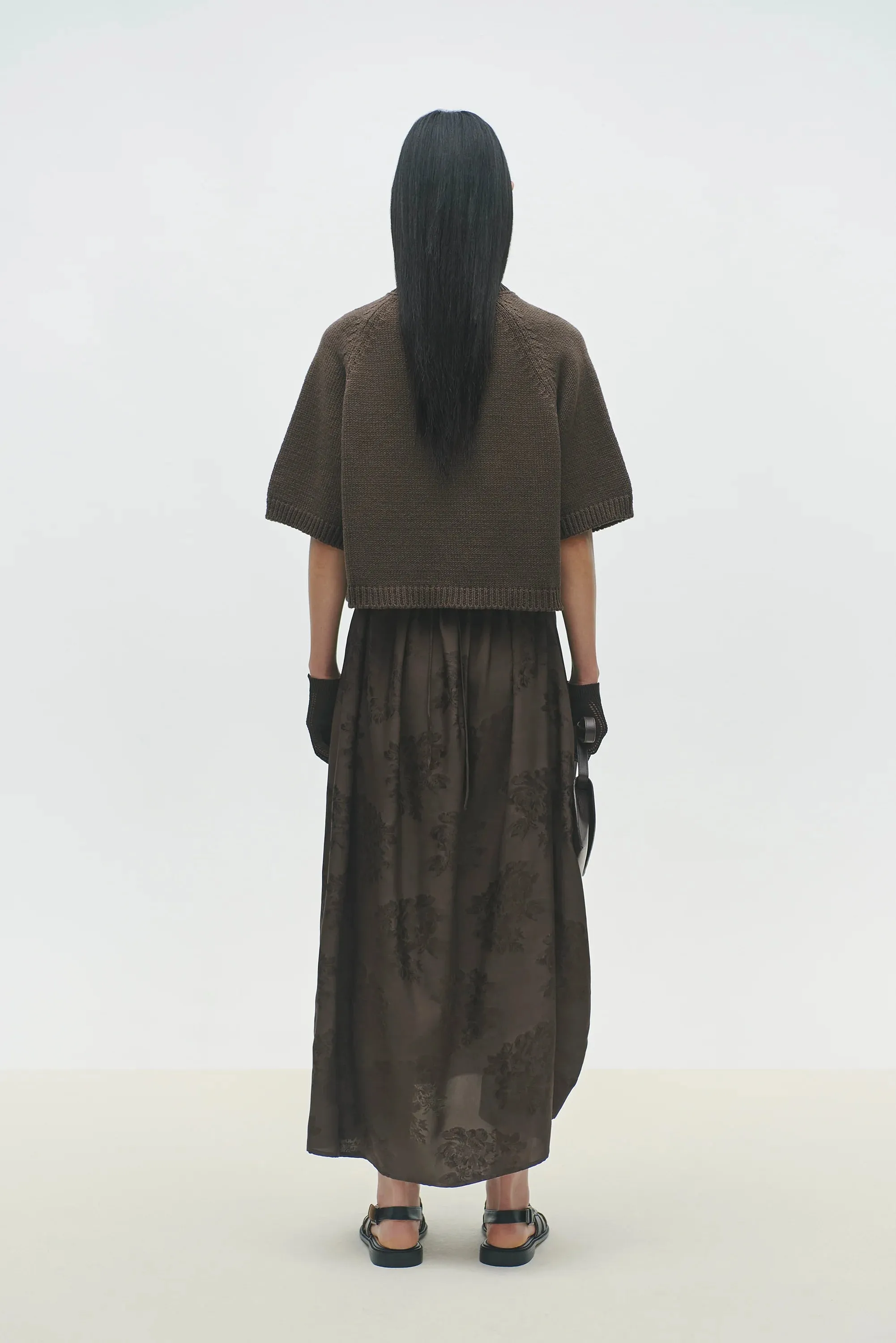 Cordera - Cotton Stitched Top (Brown)