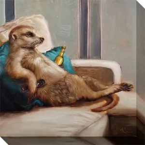 Couch Potato: Gallery Wrapped Canvas
